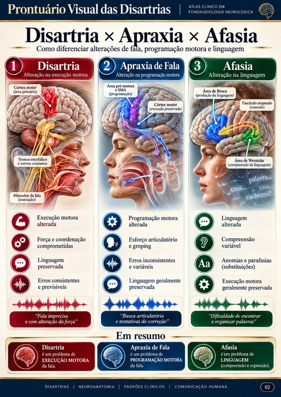 Disartria × Apraxia × Afasia